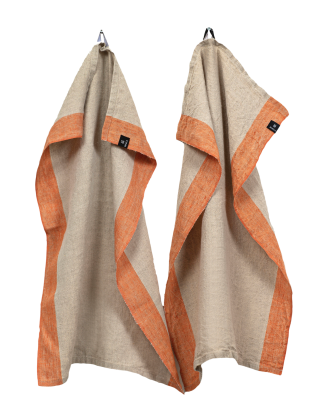 Himla - Kökshandduk Randolf 2-pack - Orange - 50X70