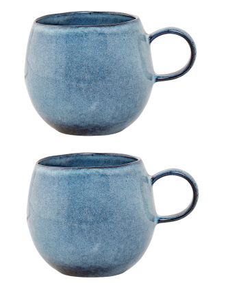 Bloomingville - Mugg Sandrine - 2 st. - Blå