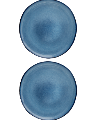 Bloomingville - Tallrik 22 cm Sandrine - 2 st. - Blå