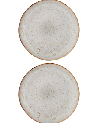 Bloomingville - Tallrik 22 cm Sandrine - 2 st. - Natur
