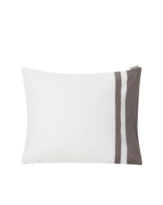 Lexington - Örngott Hotel Sateen Contrast Pillowcase - Vit - 65X65