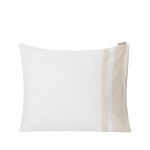 Lexington - Örngott Hotel Sateen Contrast Pillowcase - Vit - 50X60