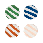 &Klevering - Tallrik Oblique, 4-pack - Grön