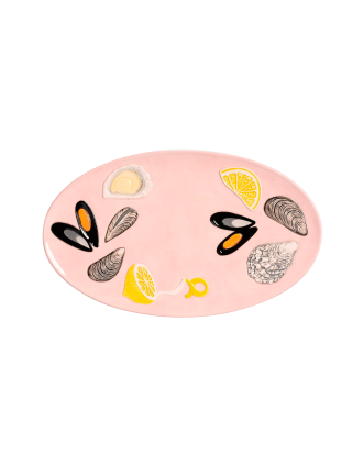 &k Amsterdam - Serveringsfat ostron De la mer - Rosa