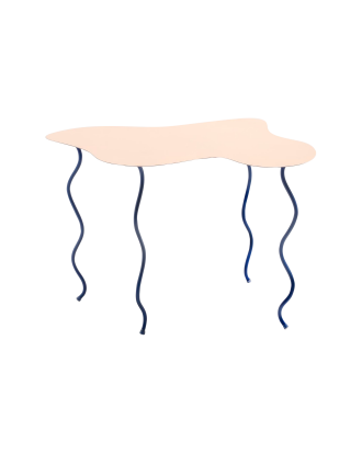 &Klevering - Bord stort Squiggle - Rosa