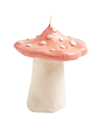 &Klevering - Ljus prickar Mushroom - Rosa