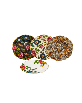 Spode - Assietter Creatures of Curiosity Ø 19 cm 4-pack - Multi