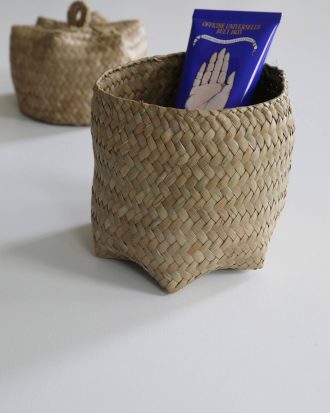 Mimou - Flätad burk med lock - Natur