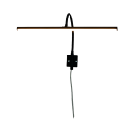 Aneta Lighting - Tavelbelysning Miro dimbar - Svart