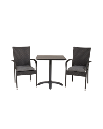 Venture Home - Caféset Costa inkl 2st Astrid matstol - Svart