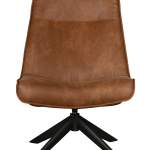 WOOOD - Fåtölj Skyler, snurrbar Konstläder - Brun