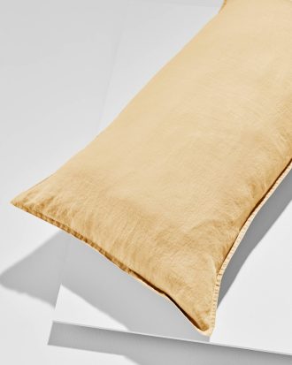 Pastill - Frank örngott i franskt lin 50x90 cm - Gul - 50X90