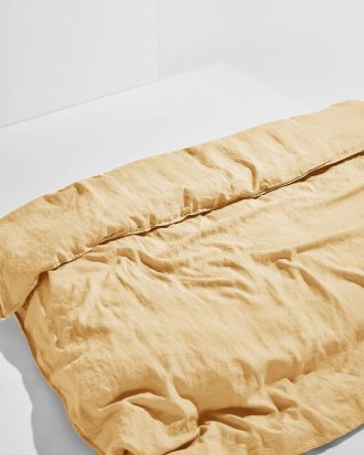 Pastill - Frank påslakan i franskt lin 220x210 cm - Gul - 220X210