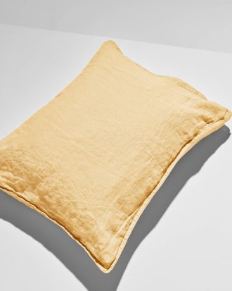 Pastill - Frank örngott i franskt lin 50x60 - Gul - 50X60