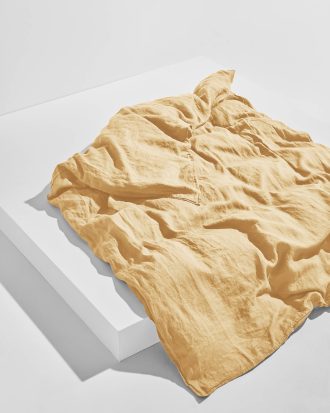 Pastill - Frank påslakan i franskt lin 150x210 cm - Gul - 150X210