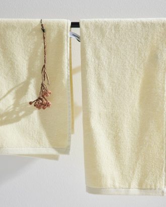 Pastill - Lili frottéhanddukar i 2-pack - Gul - 50X70