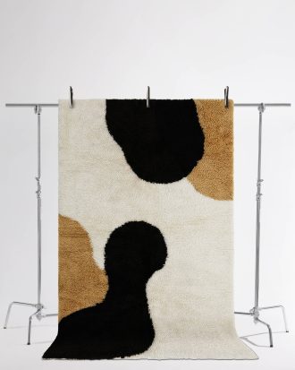 Pastill - Nour handvävd ullmatta - Brun - 160X230