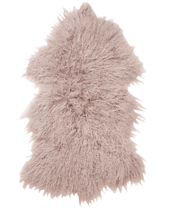 Skinnwille - Fårskinnsfäll Shansi - Rosa