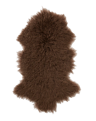 Skinnwille - Fårskinnsfäll Shansi - Brun - 60X95