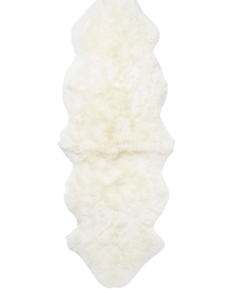 Skinnwille - Fårskinn Gently Dubbelt - Vit