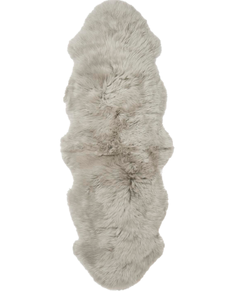 Skinnwille - Fårskinn Gently Dubbelt - Grå