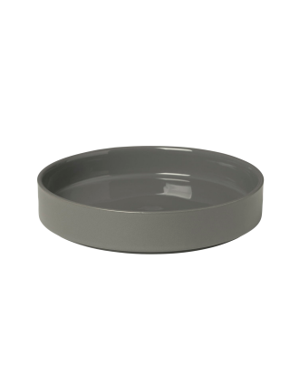 Blomus - Tallrik Djup Pilar Glaserad Keramik Ø20 cm - Grå