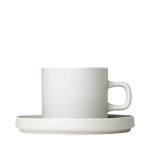 Blomus - Kaffemuggar Med Fat. 2 St Set. Pilar 200ml - Vit