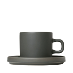 Blomus - Kaffemuggar Med Fat. 2 St Set. Pilar 200ml - Grön
