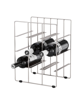 Blomus - Vinställ Pilare 9 Flaskor - Silver