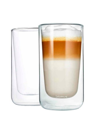 Blomus - Latte Macchiatoglas Nero 32 ml 2-pack - Transparent