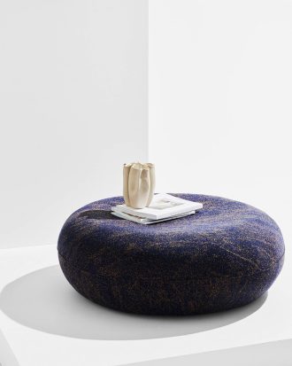 Pastill - Jade puff ø 100 cm - Blå