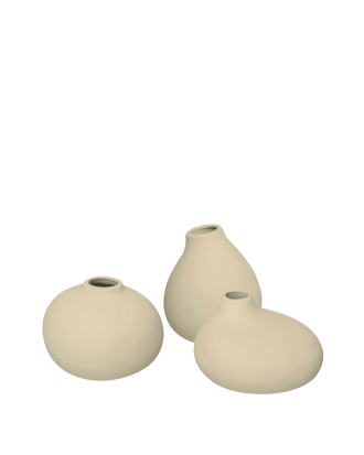 Blomus - Set med 3 Vaser Nona - Beige