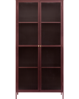 Håum - Vitrinskåp Bronco 190 x 90 x 40 cm - Röd