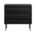 Håum - Byrå 3 Lådor Brooklyn 75 x 80 x 40 cm - Svart
