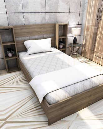 Hanah Home - Sängstomme enkelsäng Smart - Brun