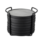 Dorre - Glasunderlägg Greta 8-pack - Svart