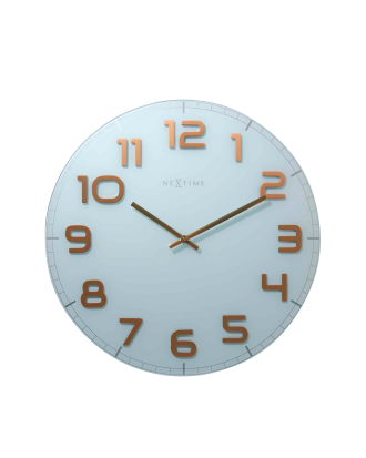 NeXtime - Väggklocka Classy Large Ø50 cm - Vit