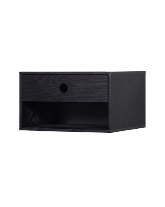 WOOOD - Väggmonterat sängbord Nancy - Svart