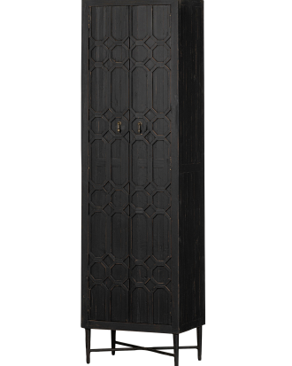 BePureHome - Högt skåp Bequest - Svart