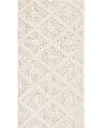 KM Home - Maskinvävd Doria - Vit - 80X150