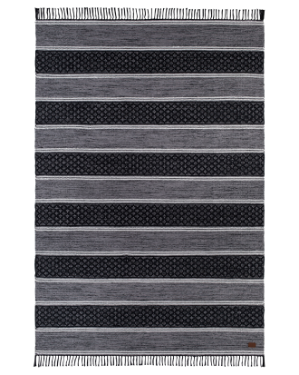 KM Home - Garnmatta Solhaga - Svart - 160X230