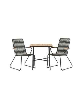 Venture Home - Matgrupp Holmbeck med 2 matstolar Bois - Natur