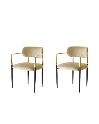 Hanah Home - Set med stolar (2 st.) - Cyle - Beige