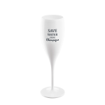 Koziol - Champagneglas Med Print 6-pack CHEERS 100 ml - Vit