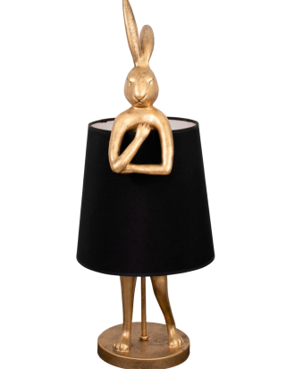 AG Home & Light - Bordlampa Bambi Svart - Guld