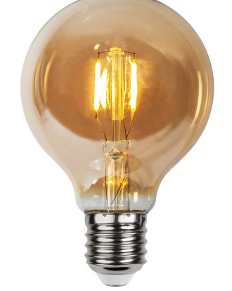 Star Trading - LED-lampa E27 24V LOW VOLTAGE G80 - Brun