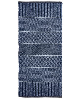 Alice mix blå - plast- och garnmatta