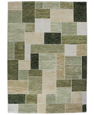 Cazzaro grön- maskinvävd matta