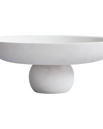 101 Copenhagen Baburu Skål 430 Mm - Dekorativa Accessoarer Keramik Benvit