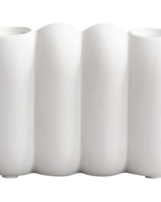 101 Copenhagen Tube Ljusstake 145 Mm - Ljusstakar Keramik Benvit